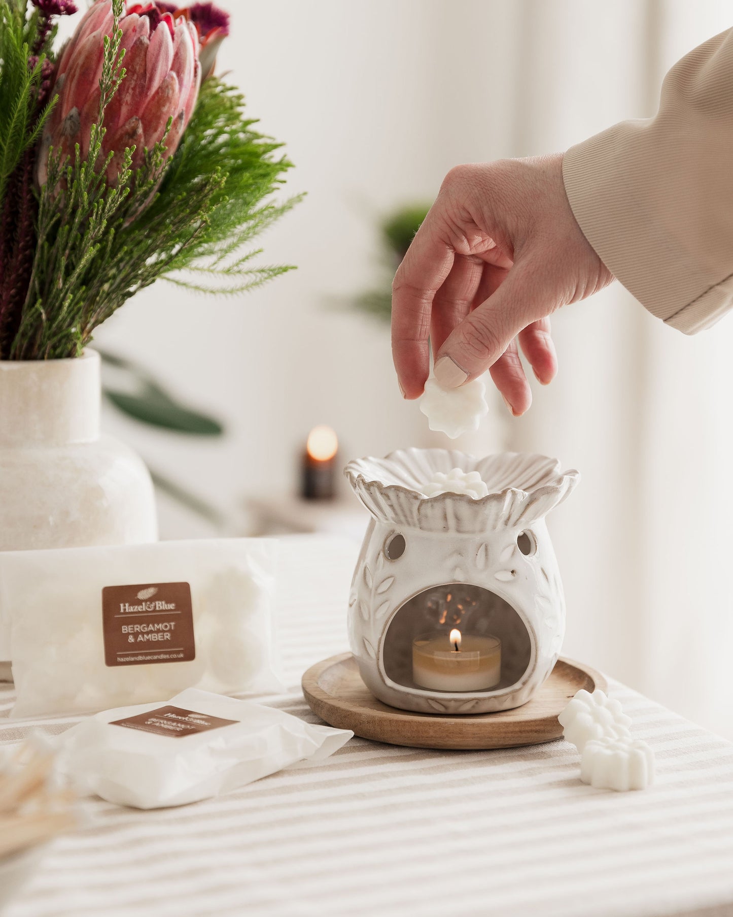 Botanical Garden Wax Melt Burner Gift Set
