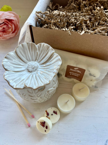 Botanical Garden Wax Melt Burner Gift Set
