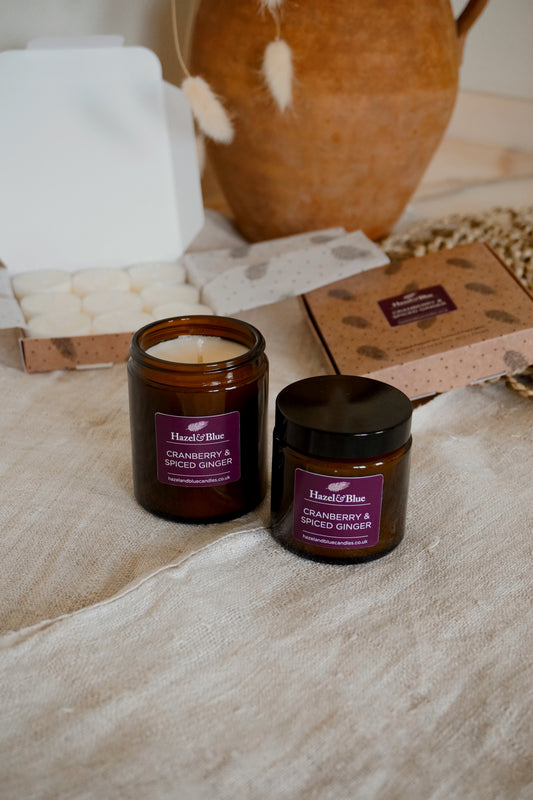 Cranberry and Spiced Ginger Soy Wax Candle - NEW