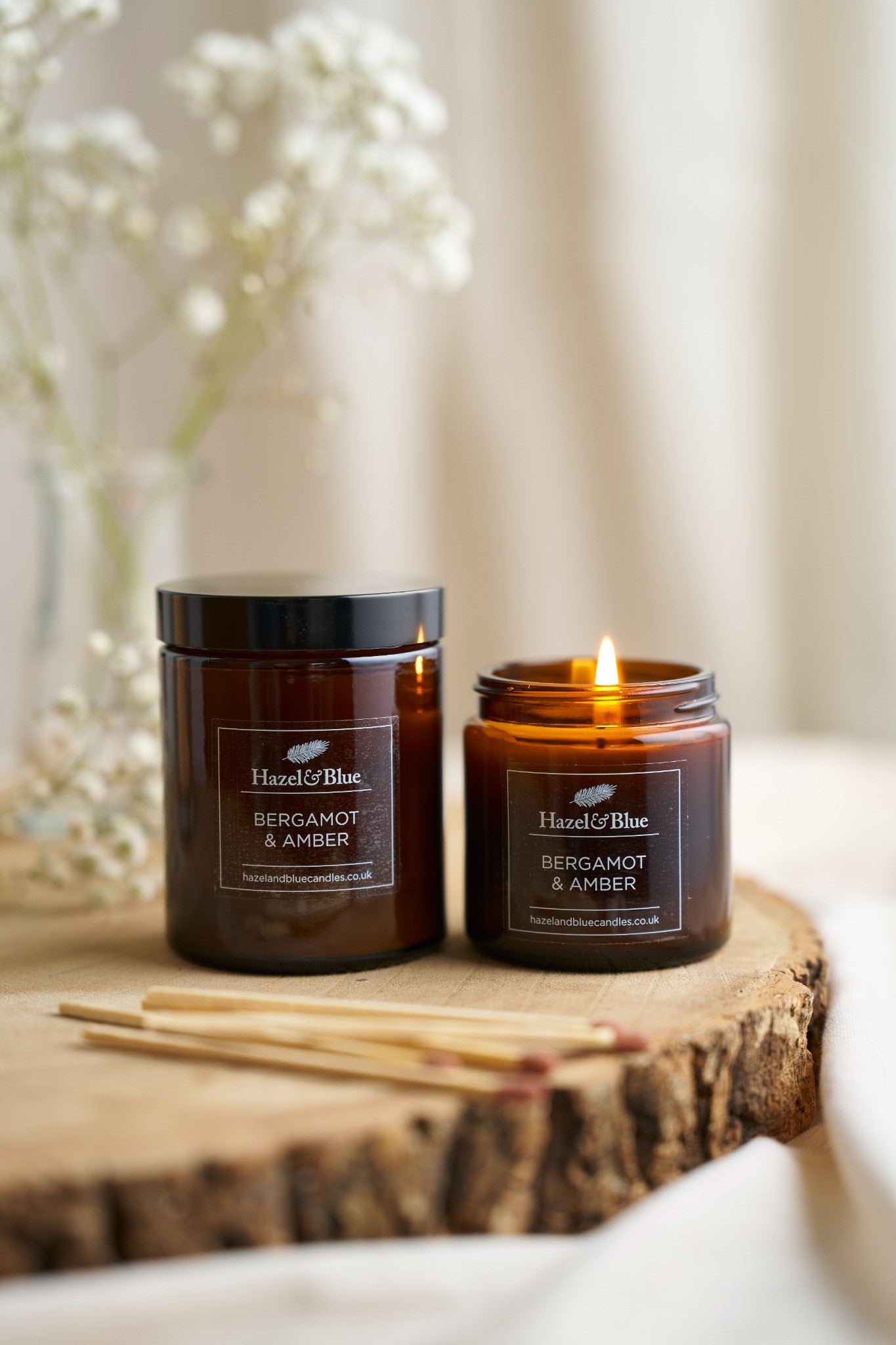 Bergamot & Amber Soy Wax Candle