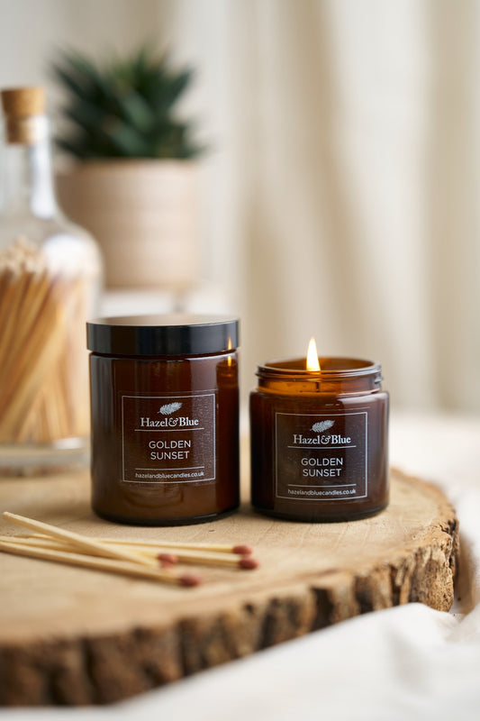 Golden Sunset Soy Wax Candle - NEW