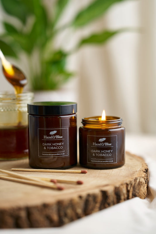 Dark Honey and Tobacco Soy Wax Candle