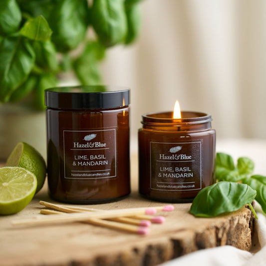 Lime, Basil and Mandarin Soy Wax Candle