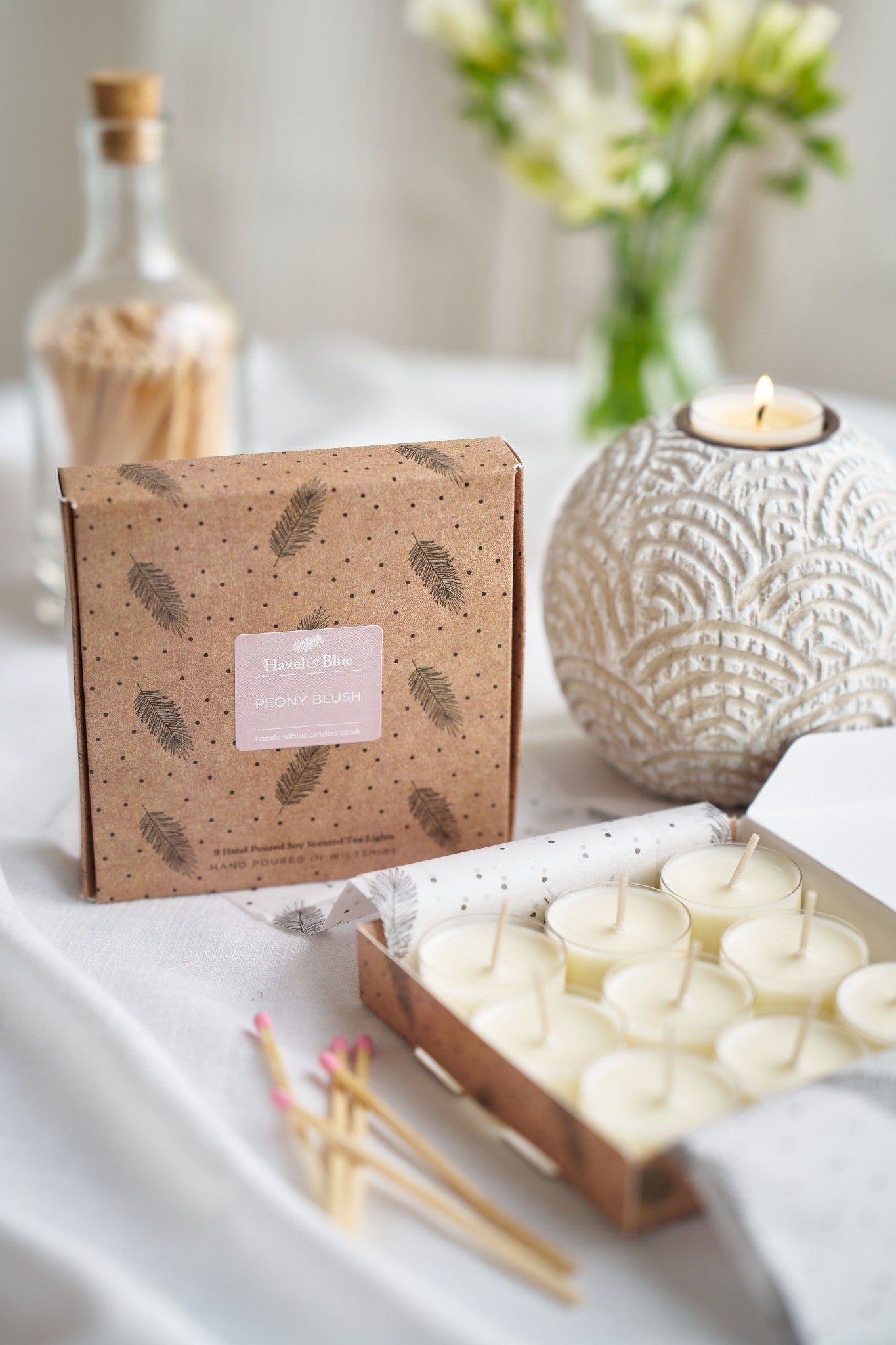 Peony Blush Soy Wax Tealights