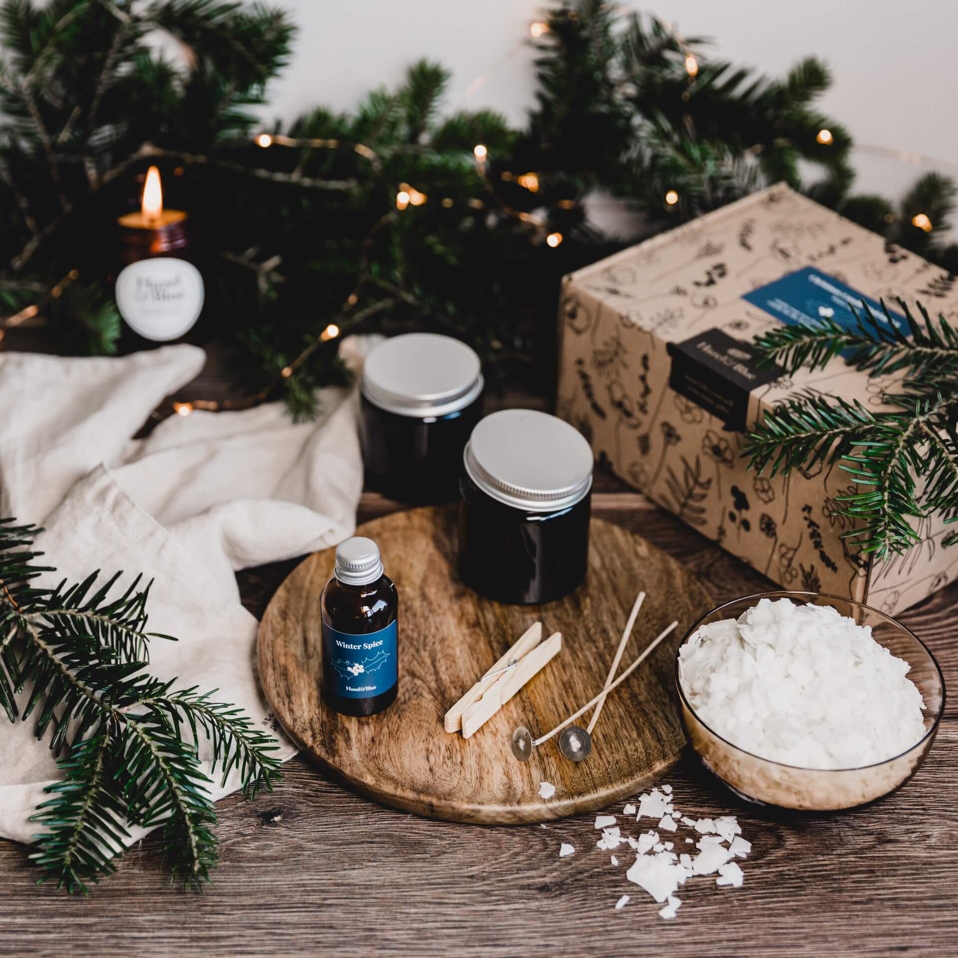 Christmas Soy Candle Making Kit By Hazel & Blue