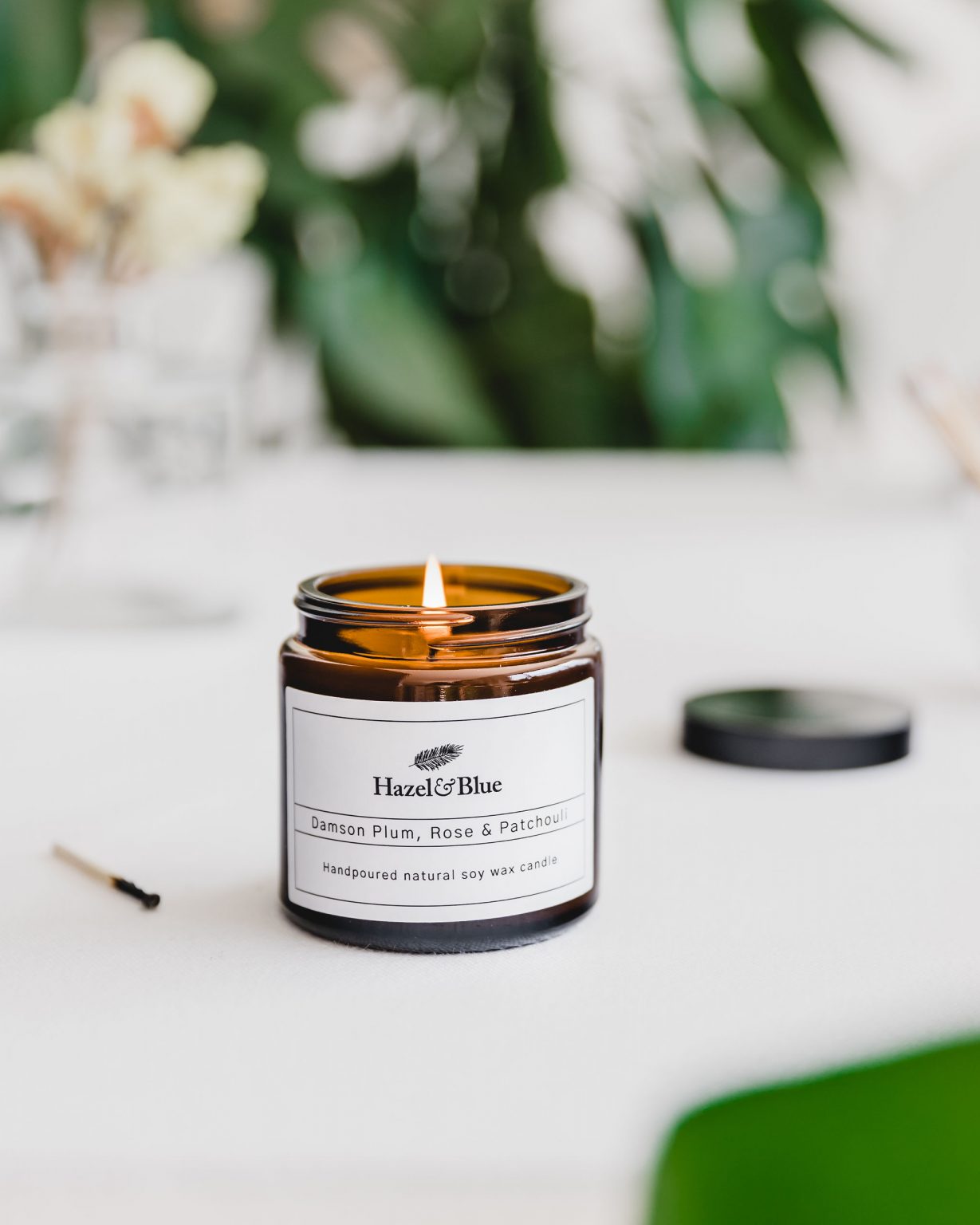Rosemary and Eucalyptus soy candle vegan