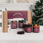 christmas soy candle making kit for beginners learn to make candles easy eco friendly vegan natural hazel and blue candles christmas crafts for adults and children kids