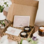 spring candle collection hazel and blue candles soy vegan flower tea lights gift box