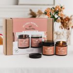 halloween soy candle making kit. Autumn halloween craft boxes for adults and children. Pumpkin spice soy candle making kit.