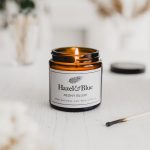 peony blush soy candle hand poured uk eco friendly soy candle peony flower floral scented soy candle hazel and blue eco friendly vegan soy candles uk